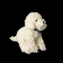 Load image into Gallery viewer, Realistic Lifelike White Goldendoodle Stuffed Animal Plush Toy - Star Print Bandana-Beige-26cm-1
