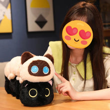 Load image into Gallery viewer, Long Black Cat Plush Body Pillow - Long Caterpillar Cutie - Medium to Giant Size-Home Decor-Black Cat,Cats,Home Decor,Pillows,Stuffed Animal-7