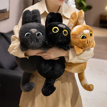 Load image into Gallery viewer, Adorable Black Cat Plush Toy - Big-Eyed Playmate-Stuffed Animals-Black Cat,Cats,Stuffed Animal-3