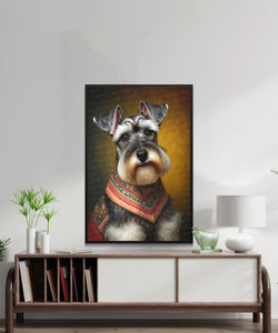 Eastern European Earl Schnauzer Wall Art Poster-Art-Dog Art, Dog Dad Gifts, Dog Mom Gifts, Home Decor, Poster, Schnauzer-2