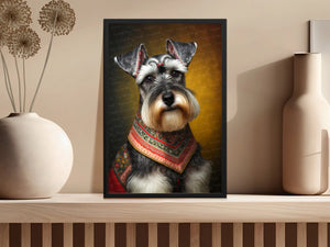 Eastern European Earl Schnauzer Wall Art Poster-Art-Dog Art, Dog Dad Gifts, Dog Mom Gifts, Home Decor, Poster, Schnauzer-3