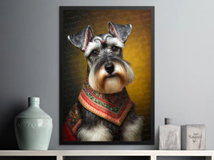 Eastern European Earl Schnauzer Wall Art Poster-Art-Dog Art, Dog Dad Gifts, Dog Mom Gifts, Home Decor, Poster, Schnauzer-4