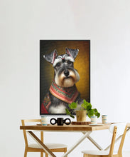 Load image into Gallery viewer, Eastern European Earl Schnauzer Wall Art Poster-Art-Dog Art, Dog Dad Gifts, Dog Mom Gifts, Home Decor, Poster, Schnauzer-6
