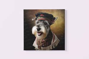 Portrait of Valor Schnauzer Wall Art Poster-Art-Dog Art, Home Decor, Poster, Schnauzer-3