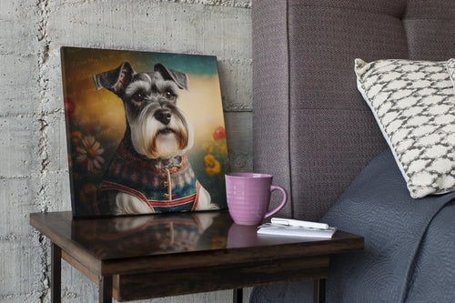 Regal Whiskers Schnauzer Wall Art Poster-Art-Dog Art, Home Decor, Poster, Schnauzer-1