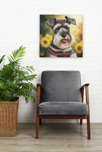 Load image into Gallery viewer, Sunflower Serenade Schnauzer Wall Art Poster-Art-Dog Art, Home Decor, Poster, Schnauzer-8