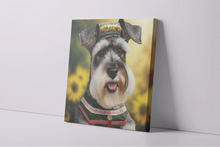 Load image into Gallery viewer, Sunflower Serenade Schnauzer Wall Art Poster-Art-Dog Art, Home Decor, Poster, Schnauzer-4