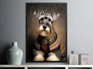 Traditional Tracht Schnauzer Wall Art Poster-Art-Dog Art, Dog Dad Gifts, Dog Mom Gifts, Home Decor, Poster, Schnauzer-4