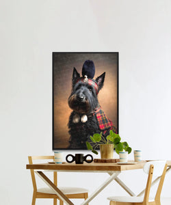 Balmoral Baddie Scottie Dog Wall Art Poster-Art-Dog Art, Dog Dad Gifts, Dog Mom Gifts, Home Decor, Poster, Scottish Terrier-6