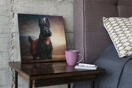 Tartan Tribute Scottie Dog Wall Art Poster-Art-Dog Art, Home Decor, Poster, Scottish Terrier-1