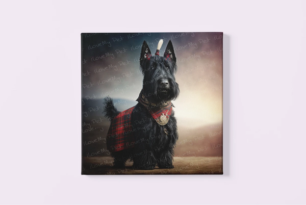 CUSTOM All Dogs go to Heaven Scottie discount Scottish Terrier artwork illustration dog art on gallery wrapped canvas by In Awe of Paws™ Collection