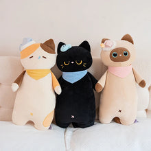 Load image into Gallery viewer, Large Black Cat Plush Toy and Bed Pillow - Huggable Sleepy Time Cat-24
