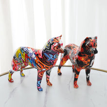 Load image into Gallery viewer, Hydro Dip Graffiti Art Standing Husky Statue-Home Decor-Dog Dad Gifts,Dog Memorial Gifts,Dog Mom Gifts,Home Decor,Siberian Husky,Statue-1
