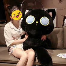 Load image into Gallery viewer, Large Black Cat Plush Toy - Big Blue Eyes Black Cat-Stuffed Animals-Black Cat,Cats,Stuffed Animal-7