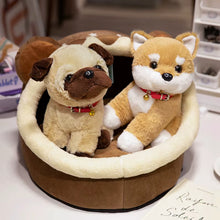 Load image into Gallery viewer, Fuzzy Red Collar Sitting Shiba Inu Stuffed Animal Plush Toys-Stuffed Animals-Dog Memorial Gifts,Shiba Inu,Stuffed Animal-3