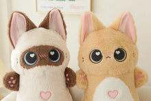 Load image into Gallery viewer, Adorable Siamese Cat Plush Toy and Pillow - Pixie Heart Kitty-Stuffed Animals-Cats,Home Decor,Pillows,Siamese Cat,Stuffed Animal-2