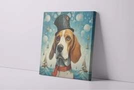 Nautical Nobility Beagle Wall Art Poster-Art-Beagle, Dog Art, Home Decor, Poster-4