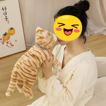 Load image into Gallery viewer, Lifelike Orange / Red Tabby Cat Plush Toy - Sweet Jingle Bell Kitty-Stuffed Animals-Cat Memorial Gifts,Cats,Orange Cat,Stuffed Animal,Tabby Cat-4