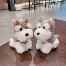 Load image into Gallery viewer, Schnauzer Bag Charm and Keychain - 2 Coat Colors - Fluffy Schnauzer Love