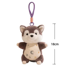 Load image into Gallery viewer, Teddy Bear Brown Husky Multipurpose Plush Toy - Bag Charm, Keychain and Fridge Magnet-Accessories,Bag Charm,Keychain,Siberian Husky,Stuffed Animal-5