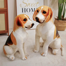 Load image into Gallery viewer, Beagle Stuffed Animal Plush Toy - Realistic Lifelike Sitting Beagles-8