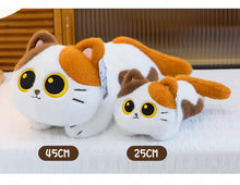 Load image into Gallery viewer, Siamese Cat Plush Toy - Big-Eye Belly Flop Chibi Design