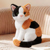 Realistic Calico Cat Plush Toy - Precious Sitting Kitty-Stuffed Animals-Calico Cat,Cat Memorial Gifts,Cats,Stuffed Animal-3