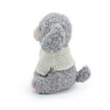 Load image into Gallery viewer, Gray Poodle Plush Toy - Sitting Gray Poodle Love-8