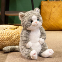 Load image into Gallery viewer, Black and White Cat Plush Toy - Adorable Sitting Design-Stuffed Animals-Black and White Cat,Cat Memorial Gifts,Stuffed Animal-4