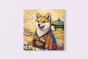 Cherry Blossom Euphoria Shiba Inus Wall Art Posters - 2 Designs-Art-Dog Art, Dog Dad Gifts, Dog Mom Gifts, Home Decor, Poster, Shiba Inu-8