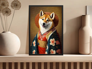 Japanese Delight Shiba Inu Wall Art Poster-Art-Dog Art, Dog Dad Gifts, Dog Mom Gifts, Home Decor, Poster, Shiba Inu-3