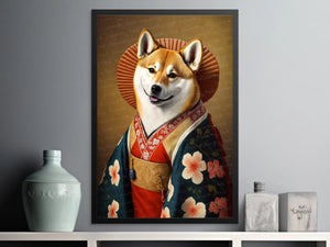 Japanese Delight Shiba Inu Wall Art Poster-Art-Dog Art, Dog Dad Gifts, Dog Mom Gifts, Home Decor, Poster, Shiba Inu-4