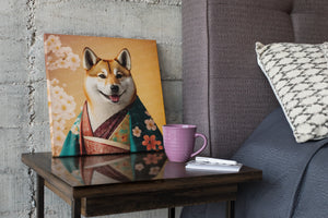 Nihonga Serenity Shiba Inu Wall Art Poster-Art-Dog Art, Dog Dad Gifts, Dog Mom Gifts, Home Decor, Poster, Shiba Inu-8