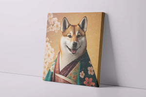 Nihonga Serenity Shiba Inu Wall Art Poster-Art-Dog Art, Dog Dad Gifts, Dog Mom Gifts, Home Decor, Poster, Shiba Inu-4