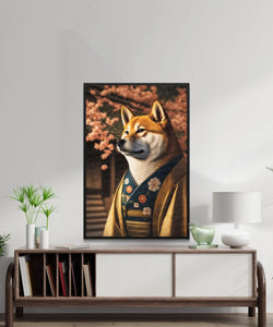 Sakura Serenity Shiba Inu Wall Art Poster-Art-Dog Art, Dog Dad Gifts, Dog Mom Gifts, Home Decor, Poster, Shiba Inu-2