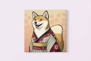 Sakura Serenity Shiba Inu Wall Art Poster-Art-Dog Art, Dog Dad Gifts, Dog Mom Gifts, Home Decor, Poster, Shiba Inu-3