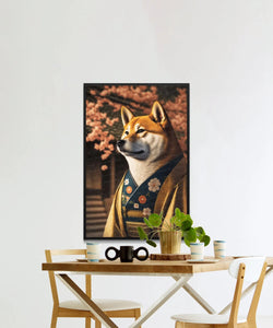 Sakura Serenity Shiba Inu Wall Art Poster-Art-Dog Art, Dog Dad Gifts, Dog Mom Gifts, Home Decor, Poster, Shiba Inu-6