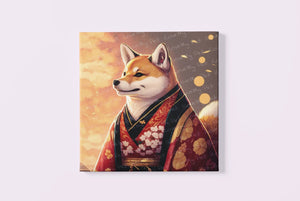 Ukiyo-e Samurai Shiba Inu Wall Art Poster-Art-Dog Art, Dog Dad Gifts, Dog Mom Gifts, Home Decor, Poster, Shiba Inu-3