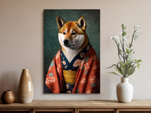 Load image into Gallery viewer, Yukata Samurai Shiba Inu Wall Art Poster-Art-Dog Art, Dog Dad Gifts, Dog Mom Gifts, Home Decor, Poster, Shiba Inu-8