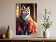 Blossom Kimono Shiba Inu Wall Art Poster-Art-Dog Art, Dog Dad Gifts, Dog Mom Gifts, Home Decor, Poster, Shiba Inu-8