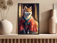 Load image into Gallery viewer, Blossom Kimono Shiba Inu Wall Art Poster-Art-Dog Art, Dog Dad Gifts, Dog Mom Gifts, Home Decor, Poster, Shiba Inu-3