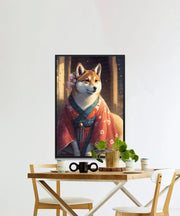 Blossom Kimono Shiba Inu Wall Art Poster-Art-Dog Art, Dog Dad Gifts, Dog Mom Gifts, Home Decor, Poster, Shiba Inu-6