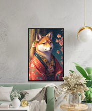 Load image into Gallery viewer, Nihonga Splendor Shiba Inu Wall Art Poster-Art-Dog Art, Dog Dad Gifts, Dog Mom Gifts, Home Decor, Poster, Shiba Inu-4