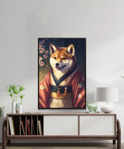 Serene Sumi-e Shiba Inu Wall Art Poster-Art-Dog Art, Dog Dad Gifts, Dog Mom Gifts, Home Decor, Poster, Shiba Inu-2