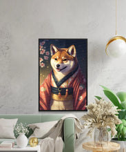 Load image into Gallery viewer, Serene Sumi-e Shiba Inu Wall Art Poster-Art-Dog Art, Dog Dad Gifts, Dog Mom Gifts, Home Decor, Poster, Shiba Inu-4