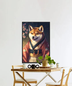 Serene Sumi-e Shiba Inu Wall Art Poster-Art-Dog Art, Dog Dad Gifts, Dog Mom Gifts, Home Decor, Poster, Shiba Inu-6