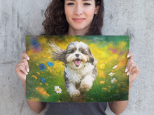 Load image into Gallery viewer, Floral Fiesta Shih Tzu Wall Art Poster-Art-Dog Art, Home Decor, Poster, Shih Tzu-1