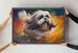 Kaleidoscope Canine Shih Tzu Wall Art Poster-Art-Dog Art, Home Decor, Poster, Shih Tzu-3