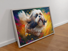 Load image into Gallery viewer, Kaleidoscope Canine Shih Tzu Wall Art Poster-Art-Dog Art, Home Decor, Poster, Shih Tzu-4