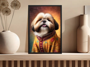 Ming Dynasty Shih Tzu Wall Art Poster-Art-Dog Art, Dog Dad Gifts, Dog Mom Gifts, Home Decor, Poster, Shih Tzu-3